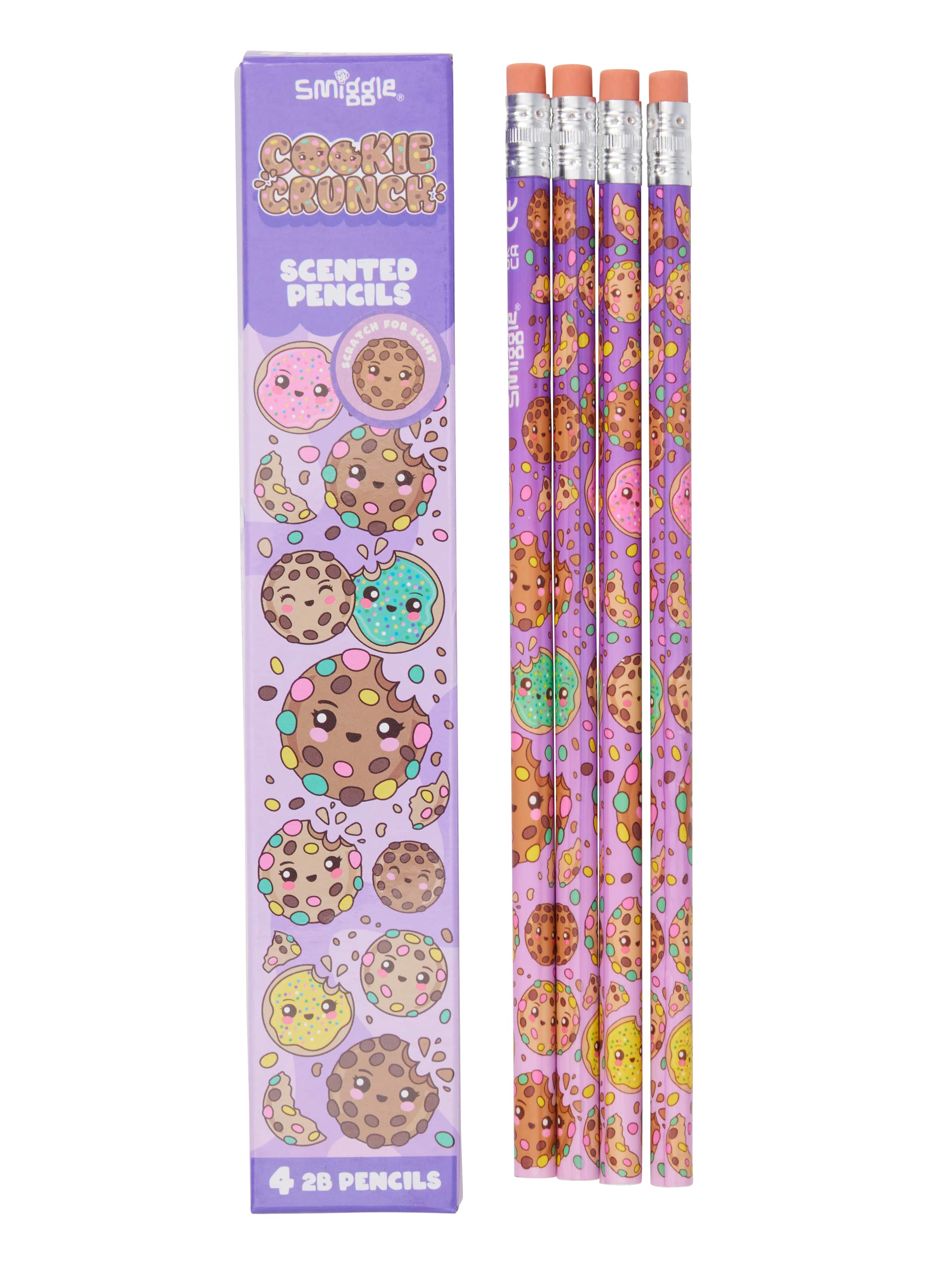 Smiggle - Scented 4-Pack Pencil Set