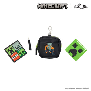 Smiggle - Minecraft Mini Pen and Notepad with Keychain