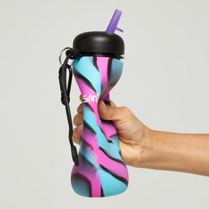 Smiggle - Mirage Silicone Foldable 630 ML BPA-Free Water Bottle