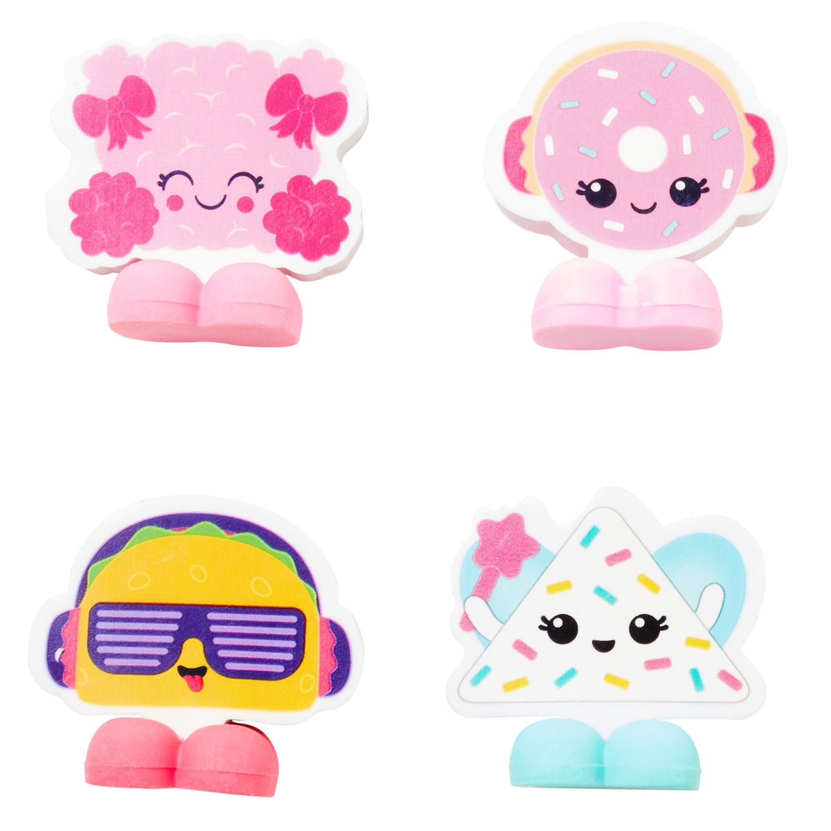 Smiggle - Party Mix Eraser Pack X4