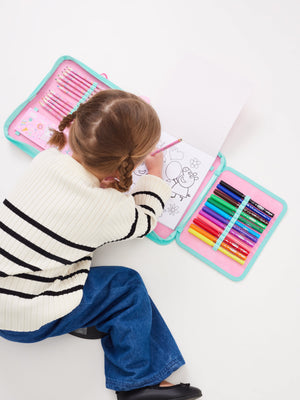 Smiggle - Peppa Pig Pencil Case and Stationery Set