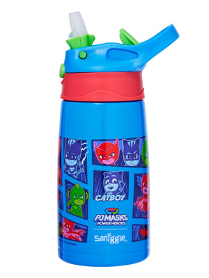 Smiggle - PJ Mask 400ML Stainless Steel Automatic Water Bottle