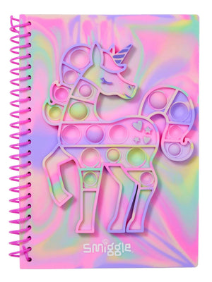 Smiggle - Popem Unicorn Popit A5 Lined Notebook