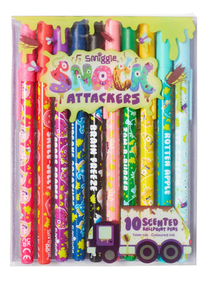 Smiggle - Snack Attackers Scented 10-Pack Ballpoint Pens