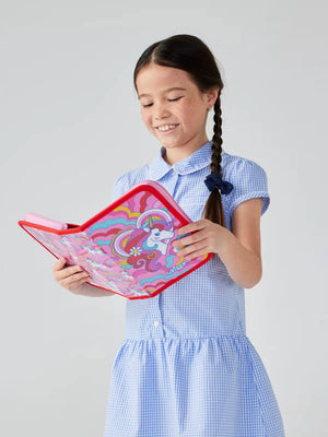 Smiggle - Wild Side Unicorn Pencil Case and Stationery Set