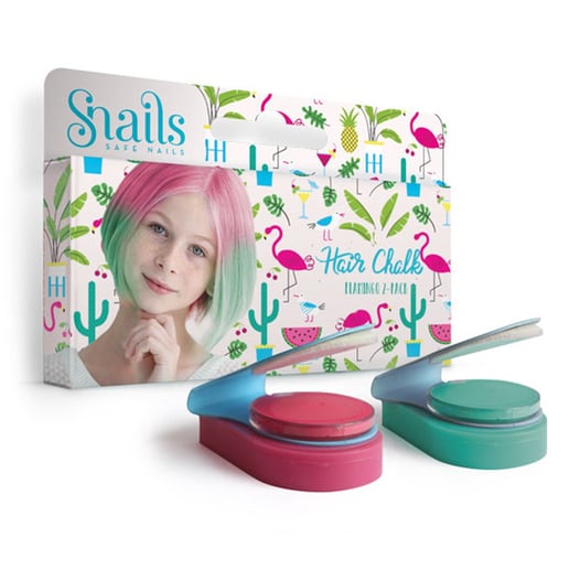 Snails - Kids Hair Chalk - Flamingo