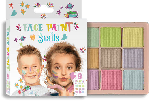 Snails - Face Paint Palette - Pastel Colors