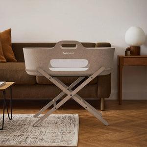 SnuzBaskit Basket & Stand - Mocha-Moses Baskets-Mocha-One Size | Natural Baby Shower