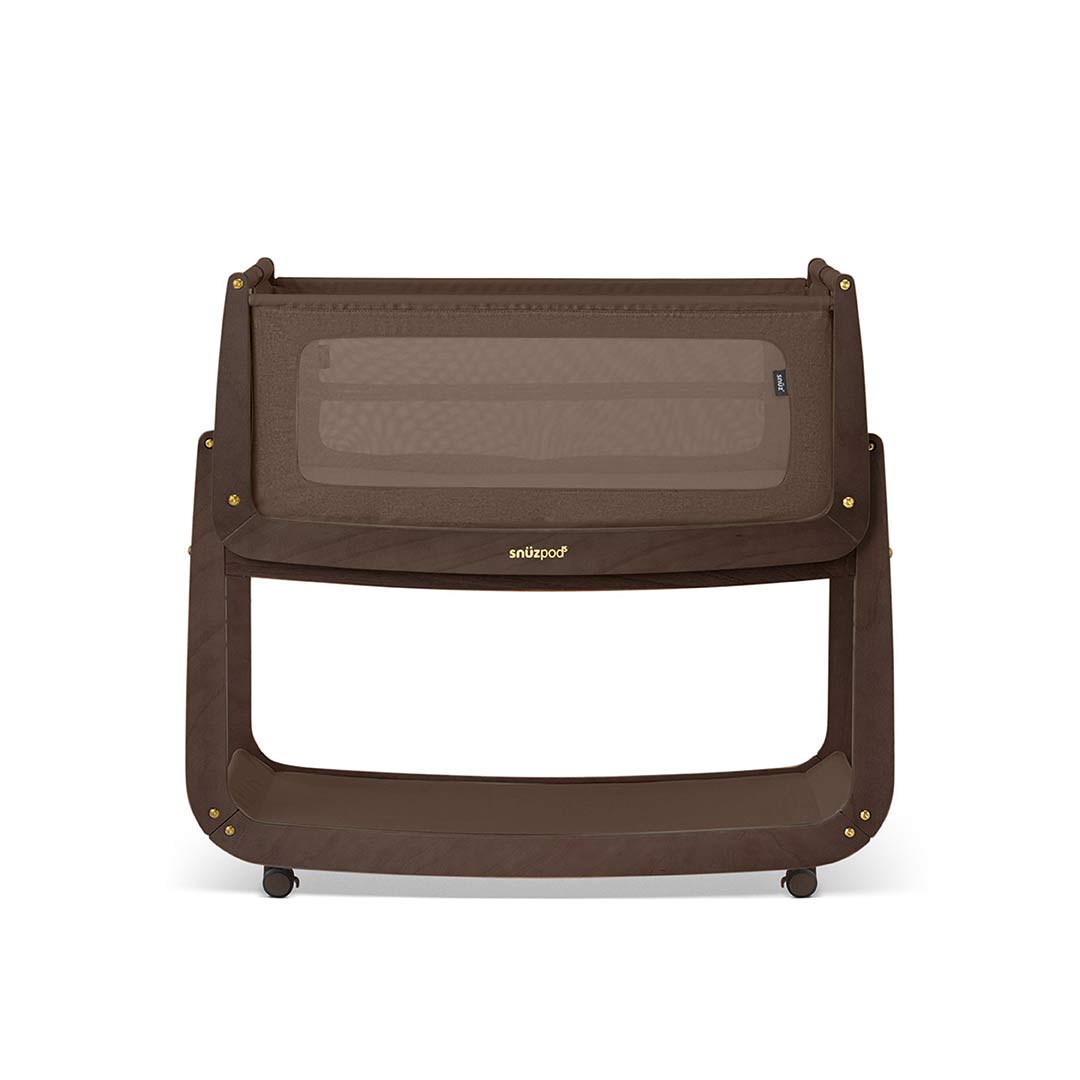 SnuzPod 5 Bedside Crib - Chocolate-Bedside Cribs-Chocolate-Crib | Natural Baby Shower