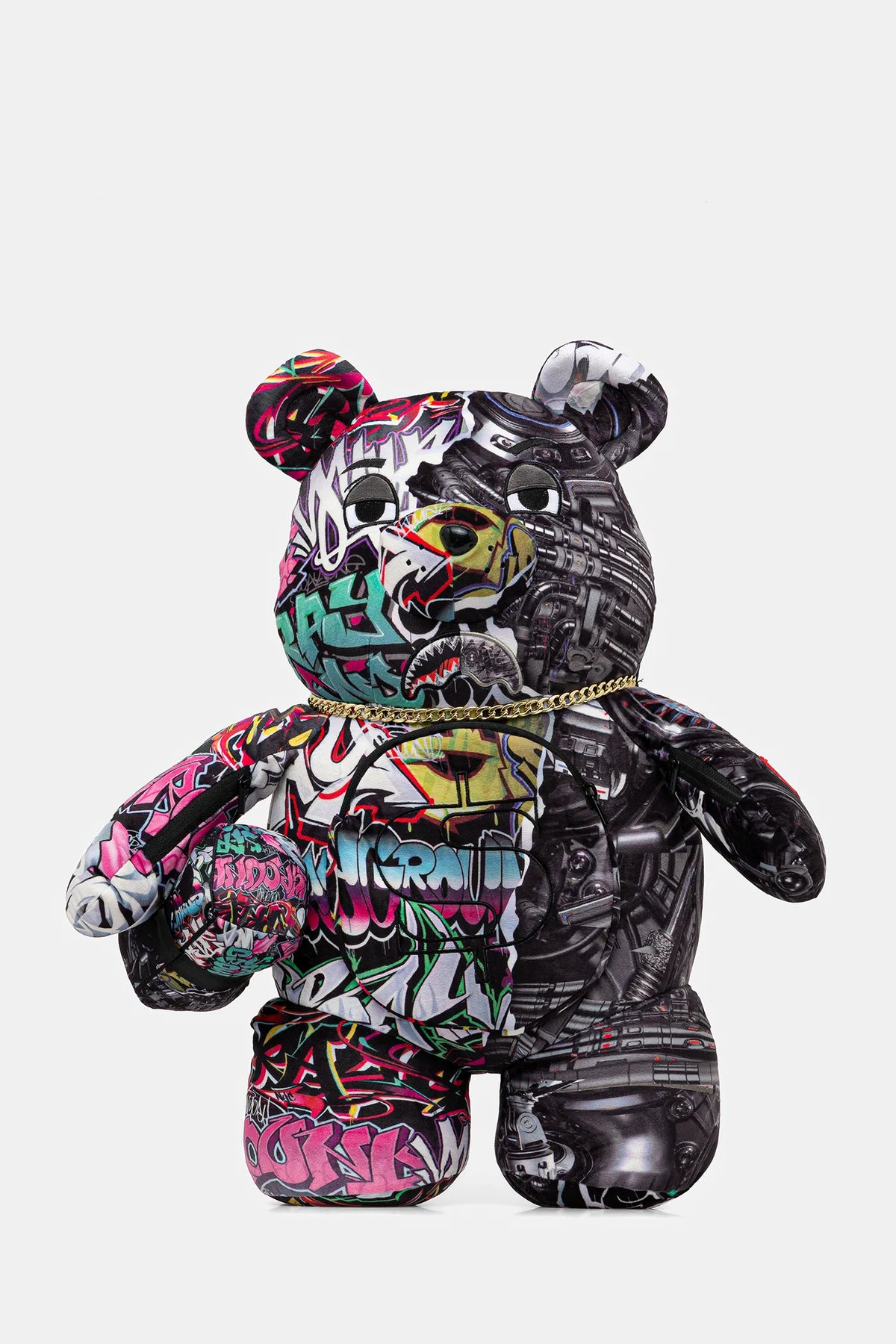 Sprayground - Split Cybershark Money Bear Teddy Backpack