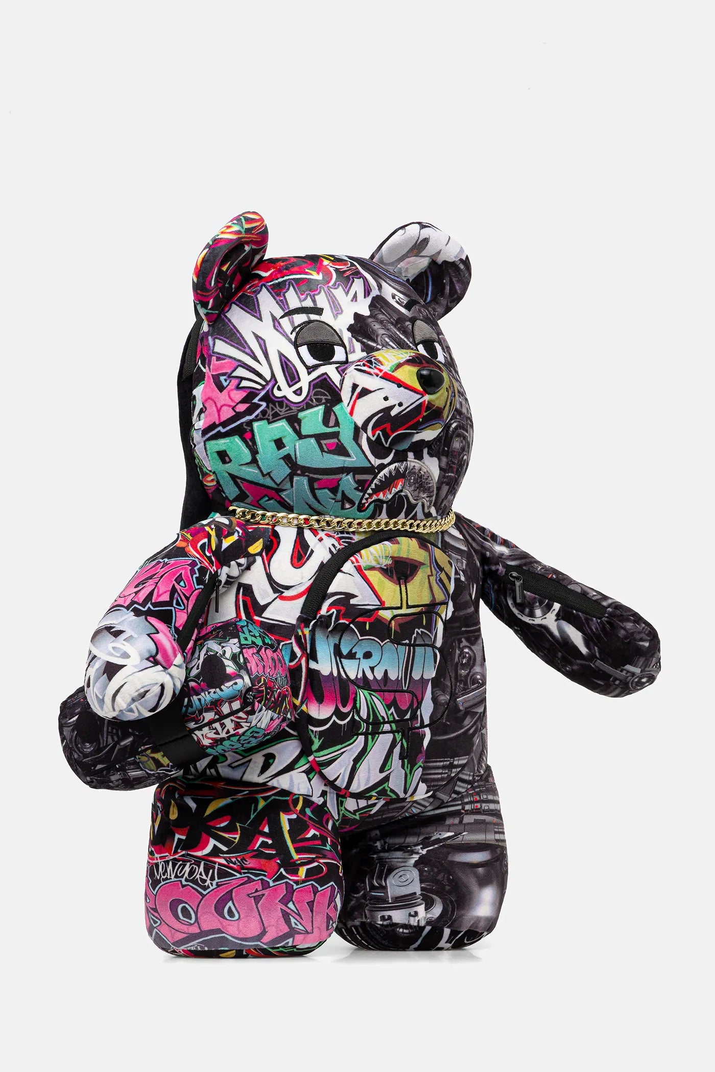 Sprayground - Split Cybershark Money Bear Teddy Backpack