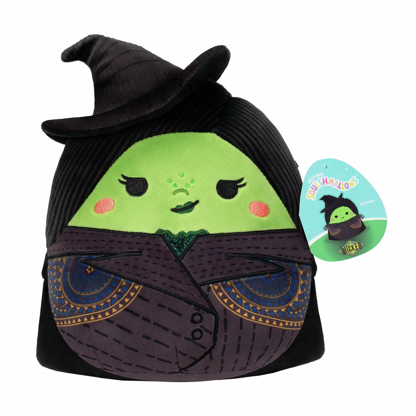Squishmallows - Wicked Elphaba Soft Plush Toy