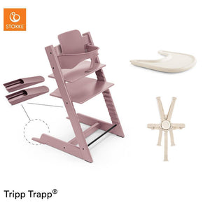 Stokke Tripp Trapp Accessories Bundle-Highchairs-Heather Mauve- | Natural Baby Shower
