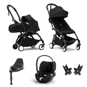 Stokke YOYO3 Newborn to Toddler Cloud T Travel System-Strollers-Black-Black | Natural Baby Shower