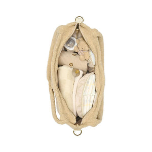 Studio Noos Ecru Teddy Diaper Bag - Ecru-Changing Bags-Ecru-58cm X 42cm | Natural Baby Shower