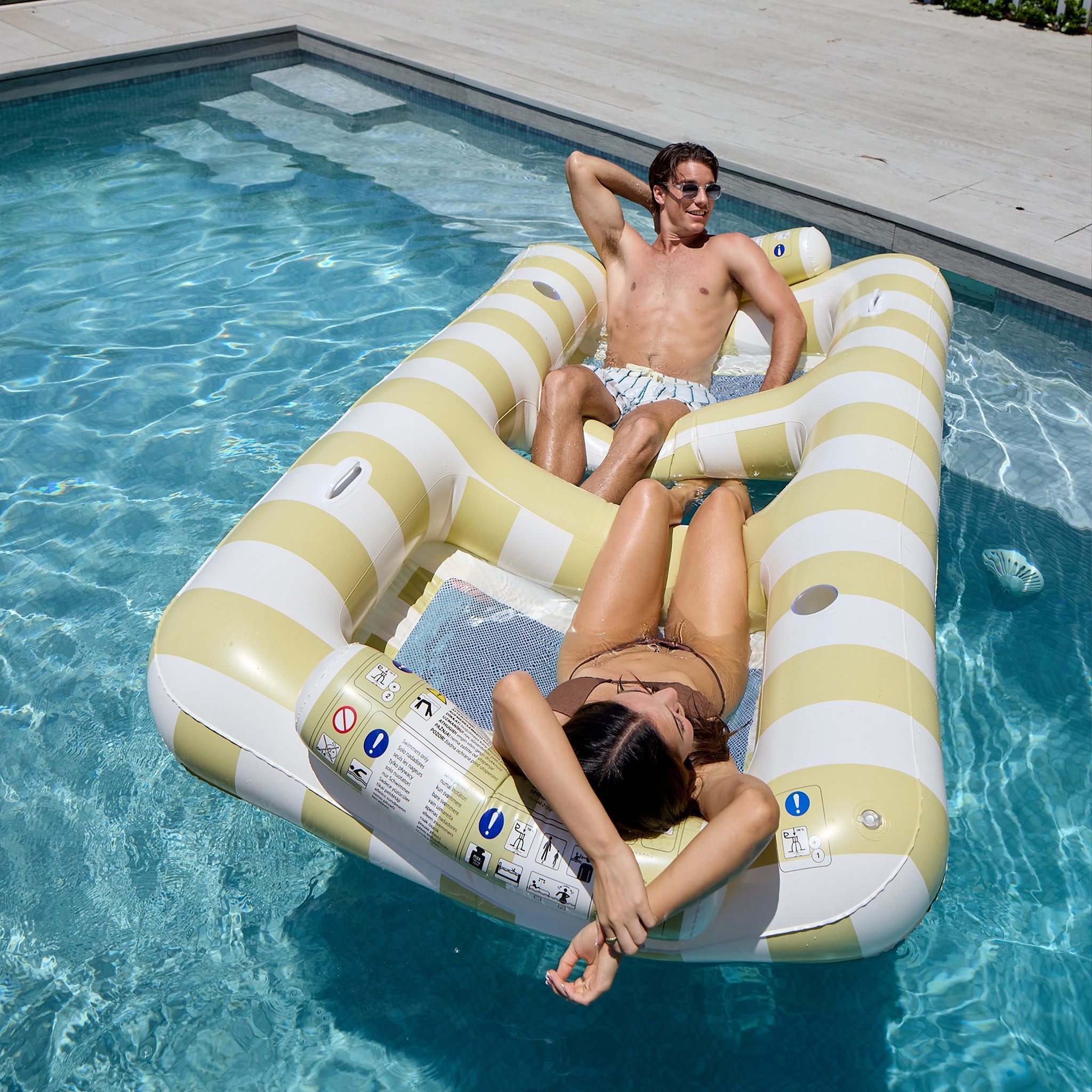 Sunnylife - Casa Sand Stripe Double Pool Float