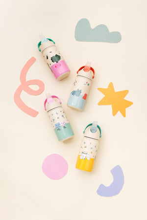 The Cotton Cloud - Meowful Cats 420ML Stainless Steel Hidden Straw Water Bottle