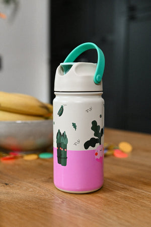 The Cotton Cloud - Meowful Cats 420ML Stainless Steel Hidden Straw Water Bottle