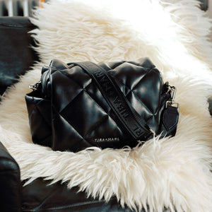 Tiba + Marl Nova Eco Compact Quilted Changing Bag - Black-Mini Bags-Black- | Natural Baby Shower