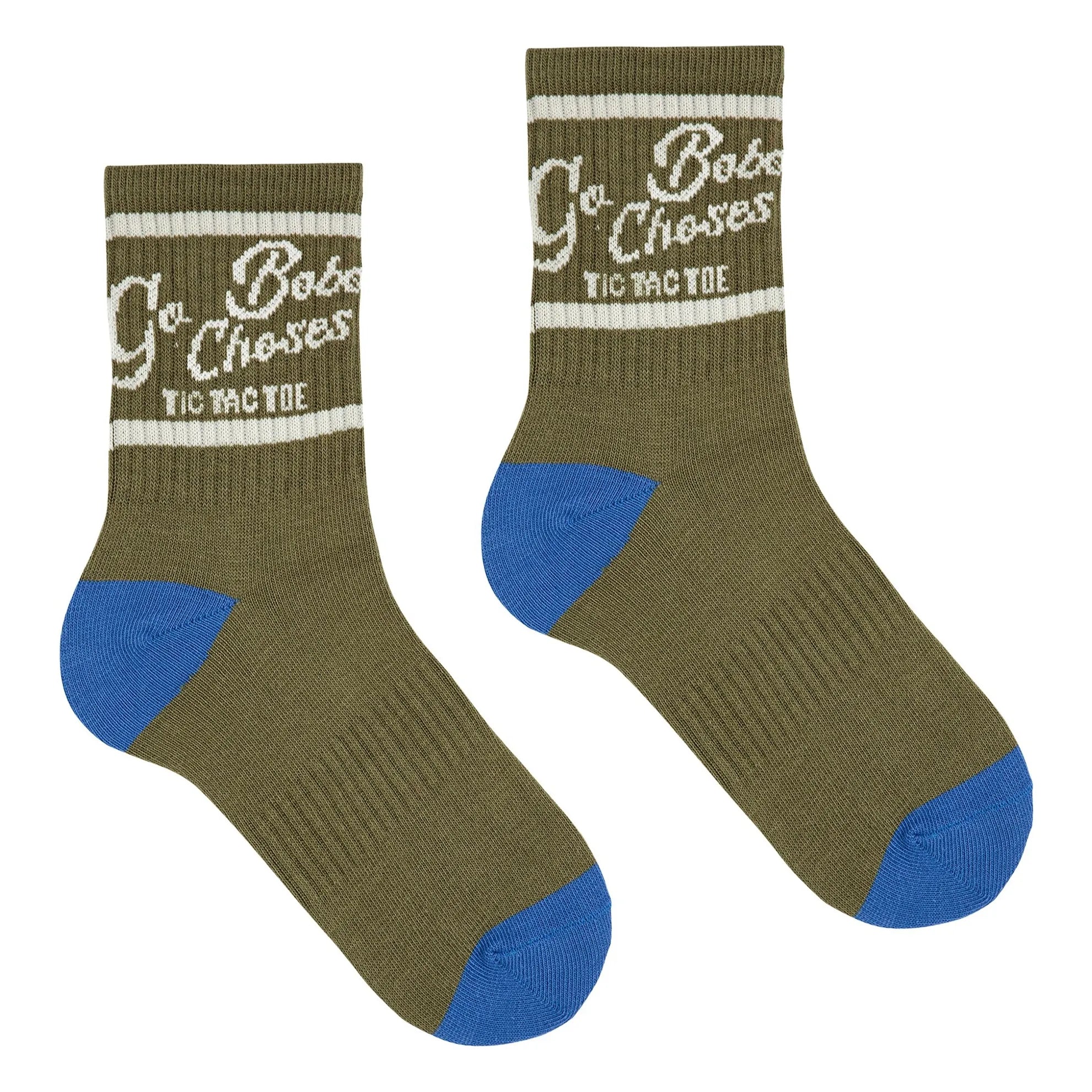 Bobo Choses - Tic Tac Toe Organic Cotton Socks | Khaki