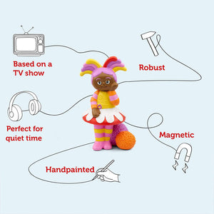 Tonies In The Night Garden - Bedtime With Upsy Daisy-Audio Player Cards + Characters- | Natural Baby Shower