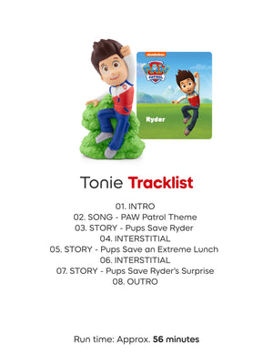 Tonies - PAW Patrol Ryder English Story and Song Audio Figure