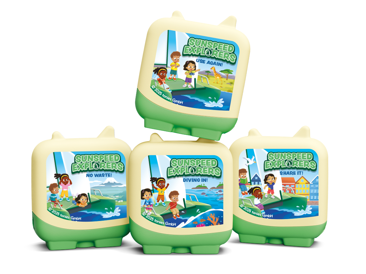 Tonies - Sunspeed Explorers 4 Pieces Set English Audio Figure