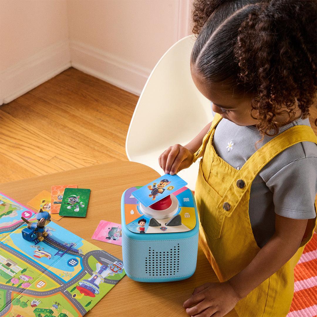Tonies Toniebox 2 Play Set with PAW Patrol Chase Tonie, Tonieplay Game, Tonieplay Controller - Blue-Audio Players-Blue- | Natural Baby Shower