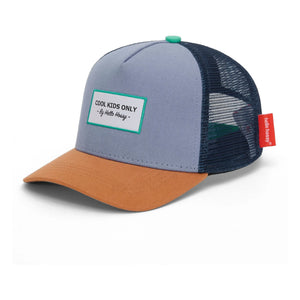 Hello Hossy - Camouflage Navy Curved Visor Hat | Blue
