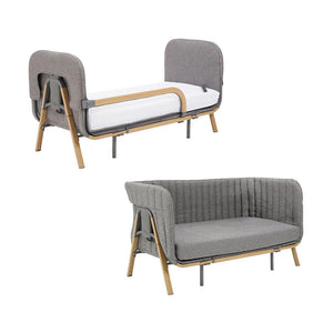 Tutti Bambini CoZee XL Complete Birth To 4+ Years Package - Oak/Charcoal-Bedside Cribs-Oak/Charcoal- | Natural Baby Shower
