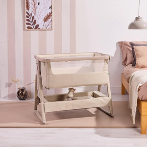 Tutti Bambini Cozee Air 2 Bedside Crib - Soft Walnut / Cocoa-Cribs-Soft Walnut / Cocoa- | Natural Baby Shower