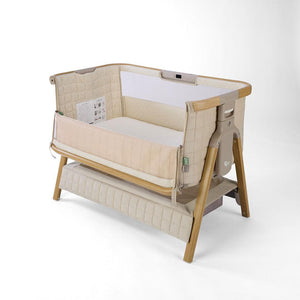Tutti Bambini Cozee Sense Bedside Crib - Toasted Oak / Sand-Cribs-Toasted Oak / Sand- | Natural Baby Shower