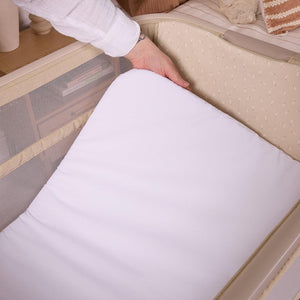 Tutti Bambini Cozee Zen Bedside Crib - Sand-Cribs-Sand- | Natural Baby Shower