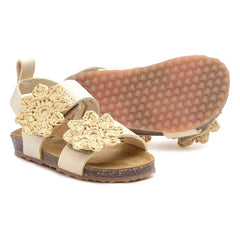 Pèpè - Two Co Me - Flower Sandals | Latte