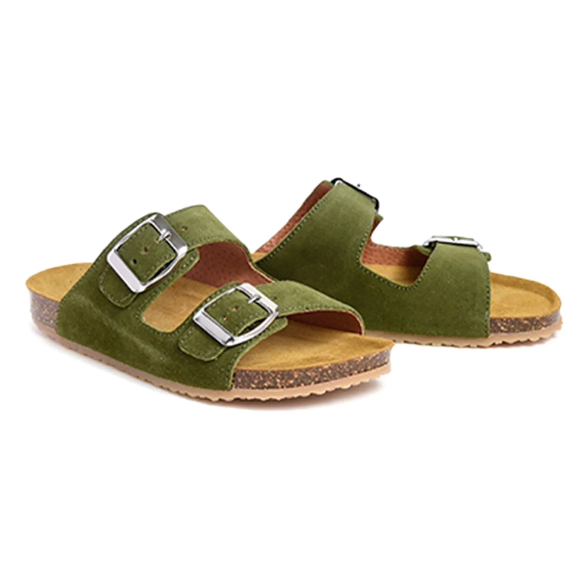 Pèpè - Two Con Me - Double Buckle Sandals | Khaki