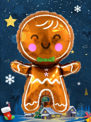 Christmas Cookie Gingerbread Large 80CM New Year Decorative Balloon