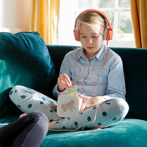 Yoto - On-Ear Kids Headphones with Orange Cable
