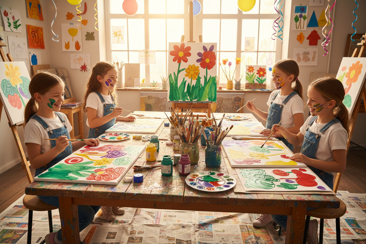 Kız Çocuk Boyama ve Etkinlik