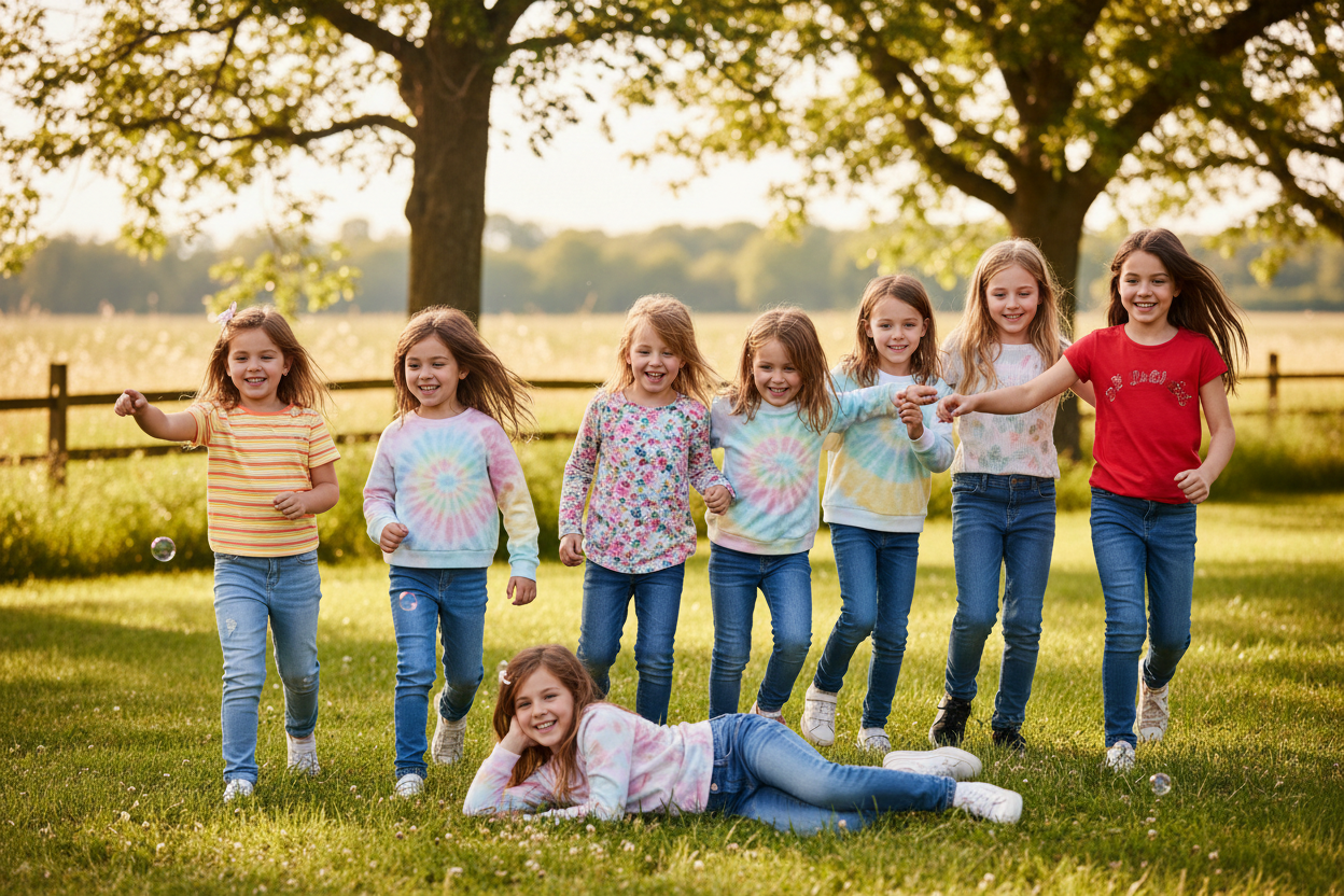 Kız Çocuk Kot Pantolonları