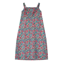 Tangerine - Floral Print Midi Dress | Raspberry Red