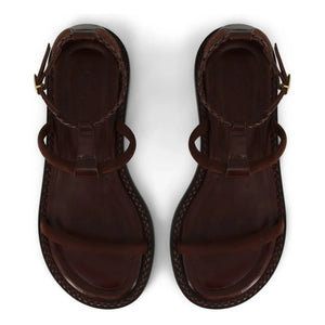 Socque Paris - Palma Leather Sandals | Chocolate