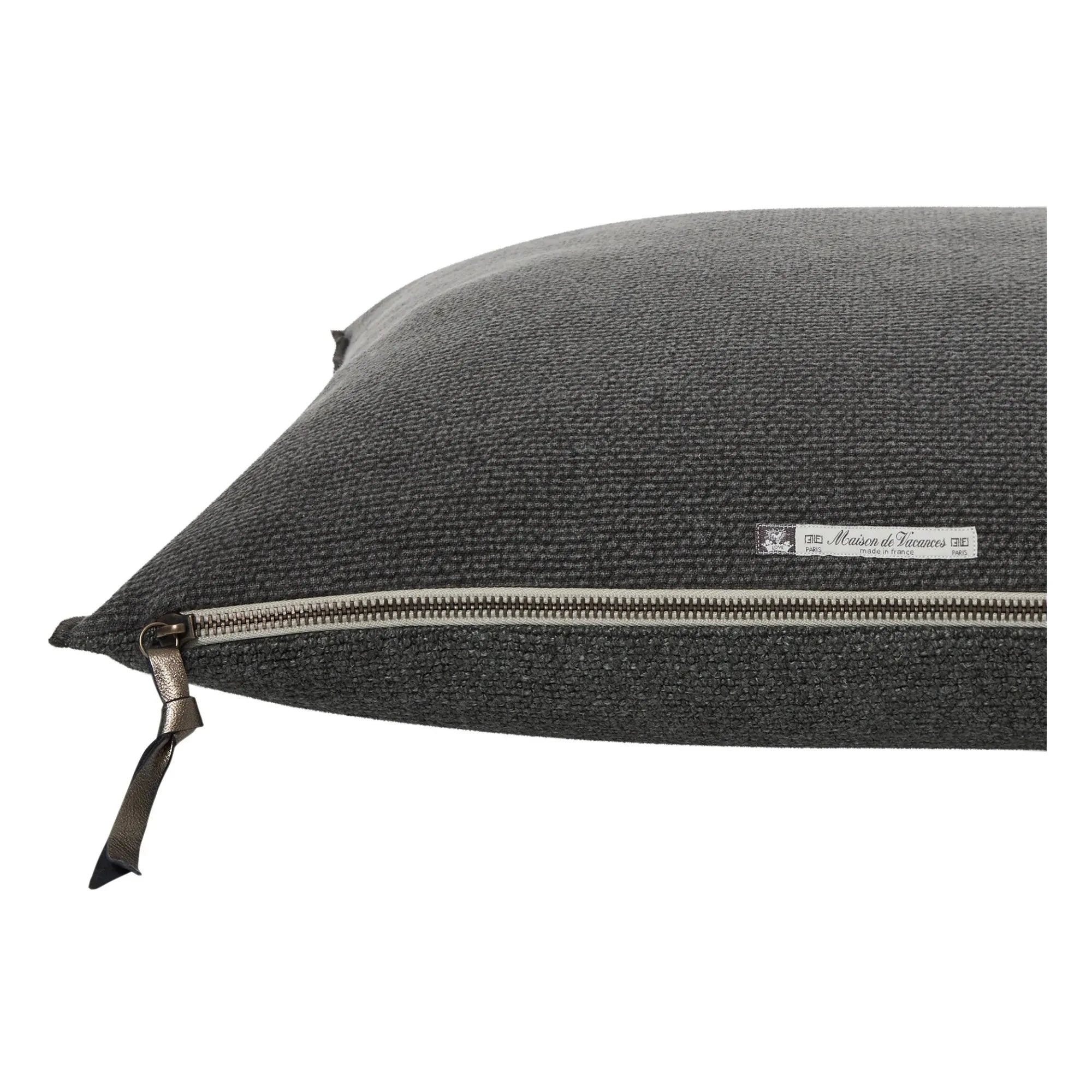 Maison de Vacances - Vice Versa Formentera Canvas Pillow | Charcoal