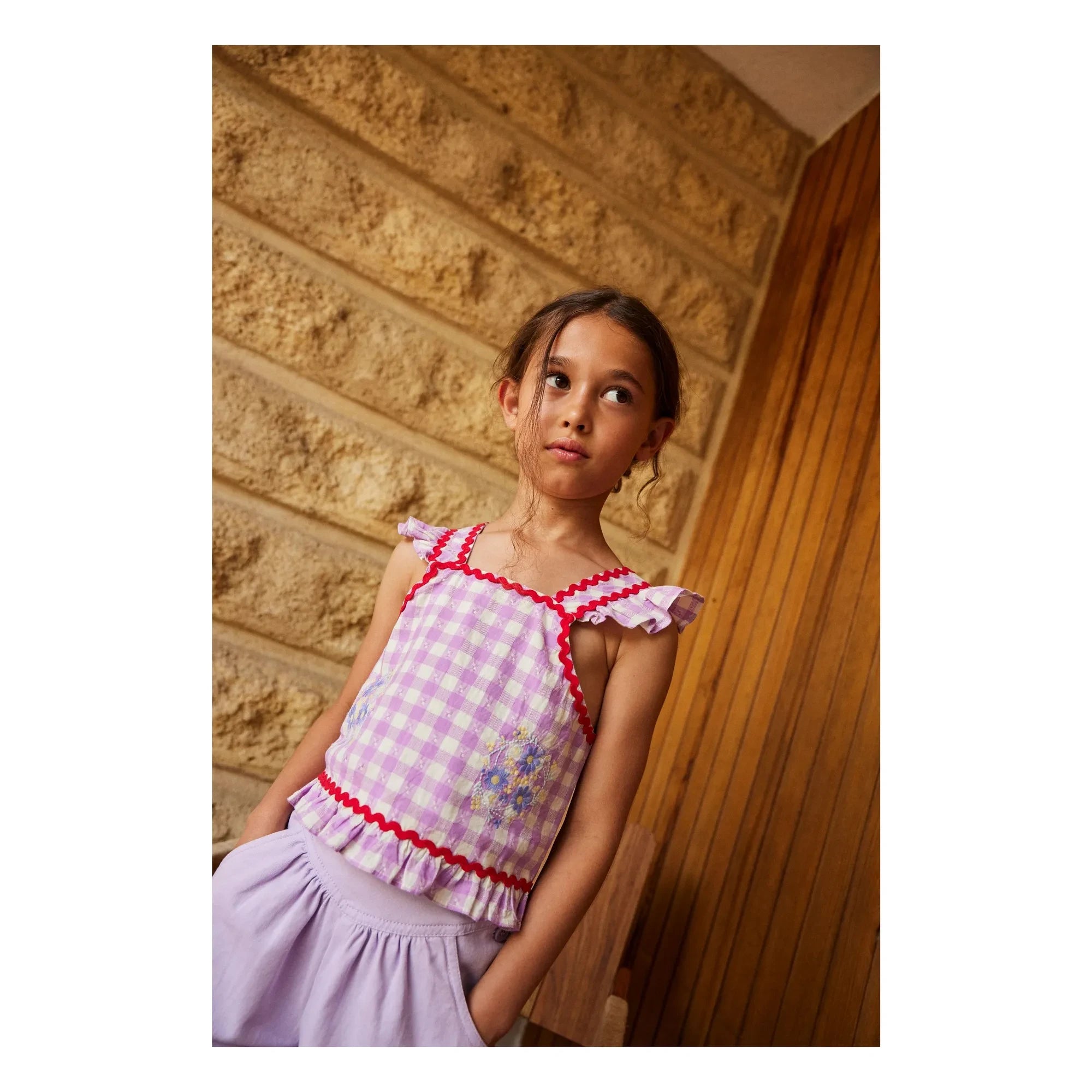 Hello Simone - Iria Vichy Top | Lavanta