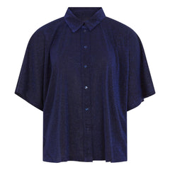 Momoni - Brooklyn Metallic Shirt | Navy Blue