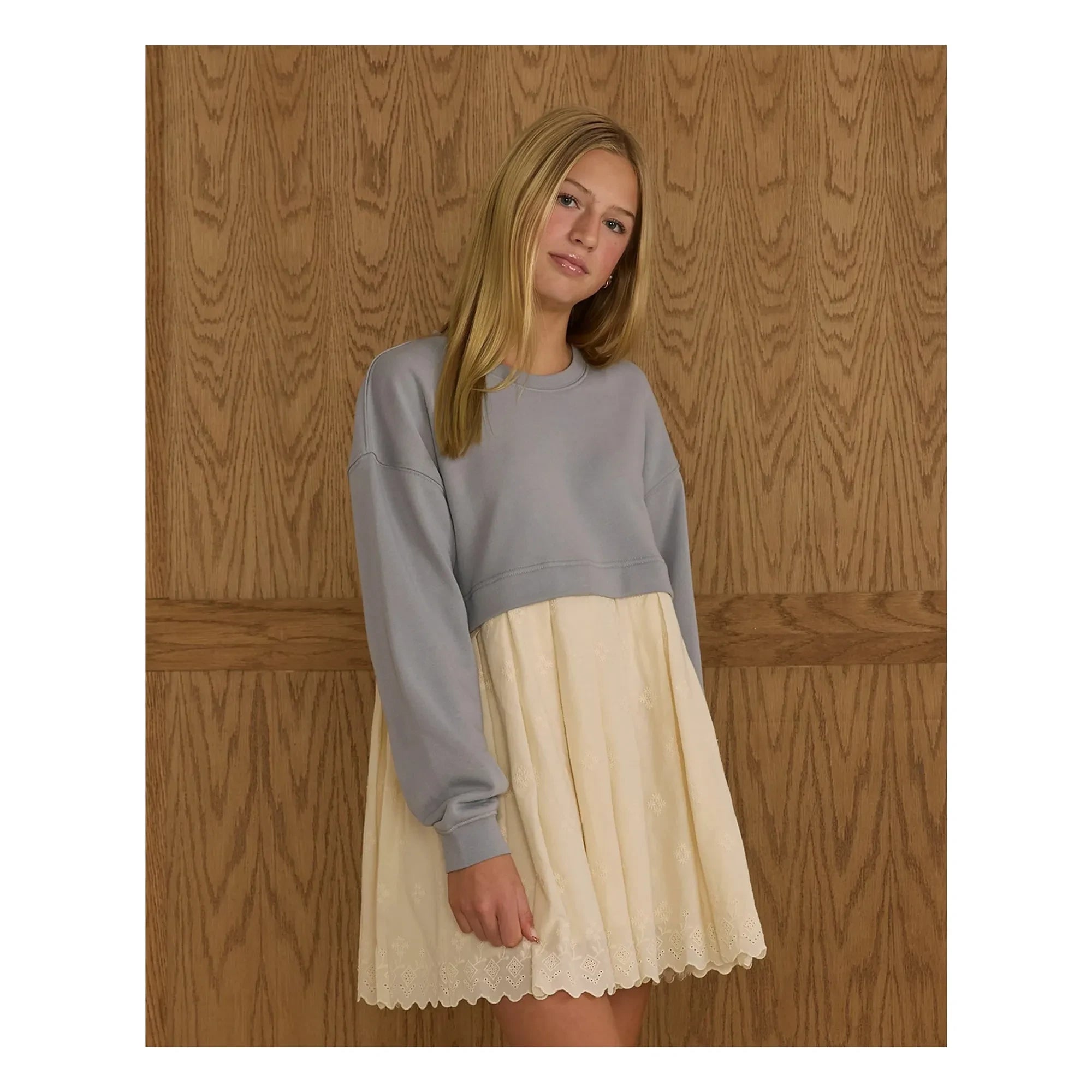 Rylee + Cru - Sweat Dress | Gray Blue