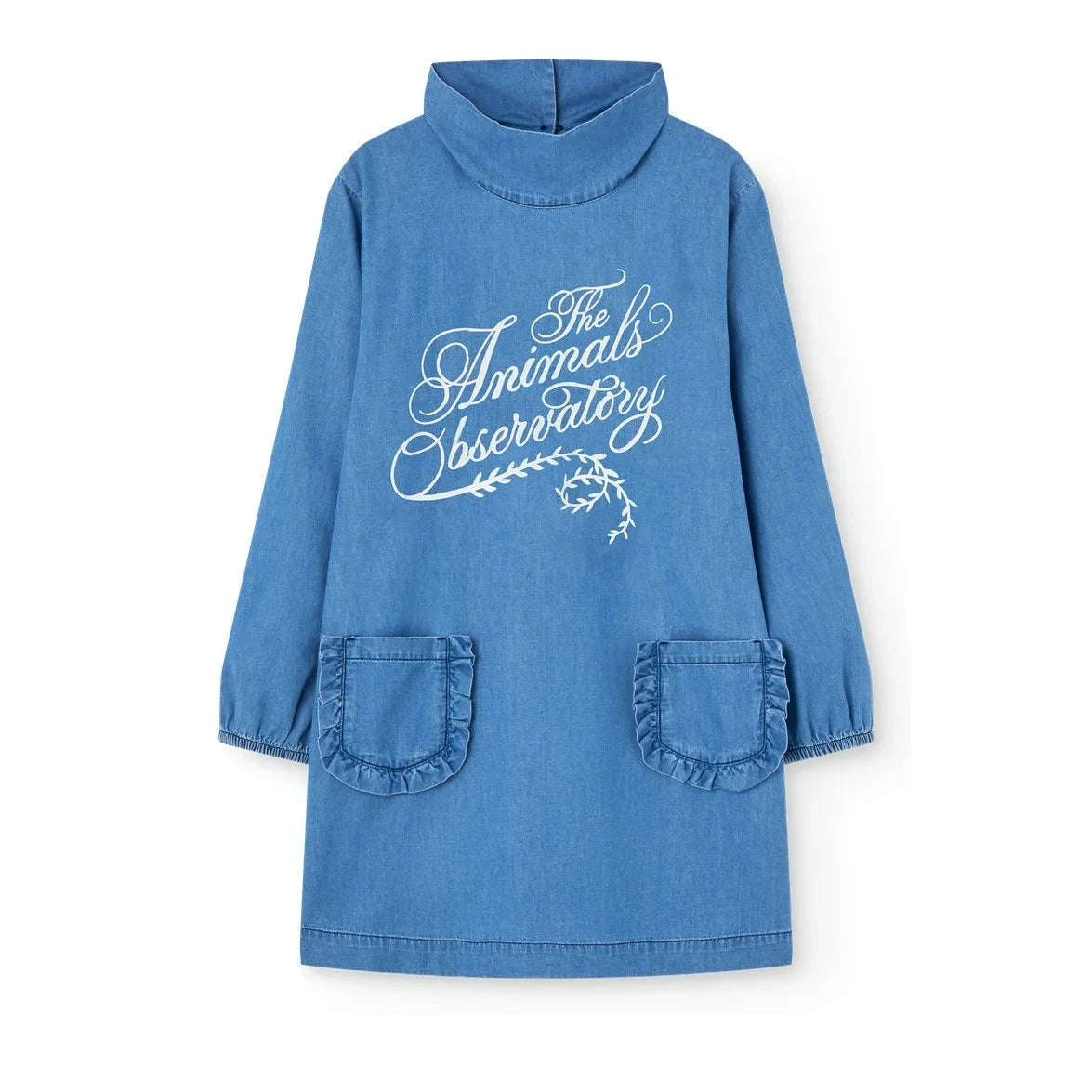 The Animals Observatory - Dragon Denim Elbise | Açık Mavi