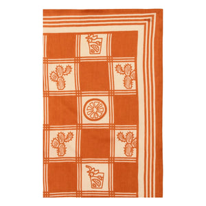 Apaches - Small Doll Damier Scarf | Orange