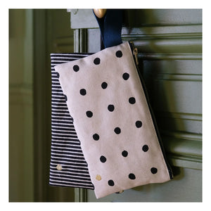 La cerise sur le gâteau - Mio Organic Cotton Clutch with Handle | Ecru
