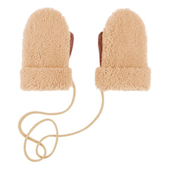 ILDA'S sheep - Teddy Wool Merino Gloves - Kids Collection | Beige