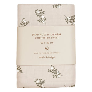 Main Sauvage - Holly Flowers elastic sheet | Sand